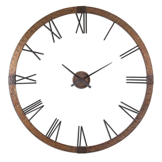 Amarion Copper Wall Clock Uttermost