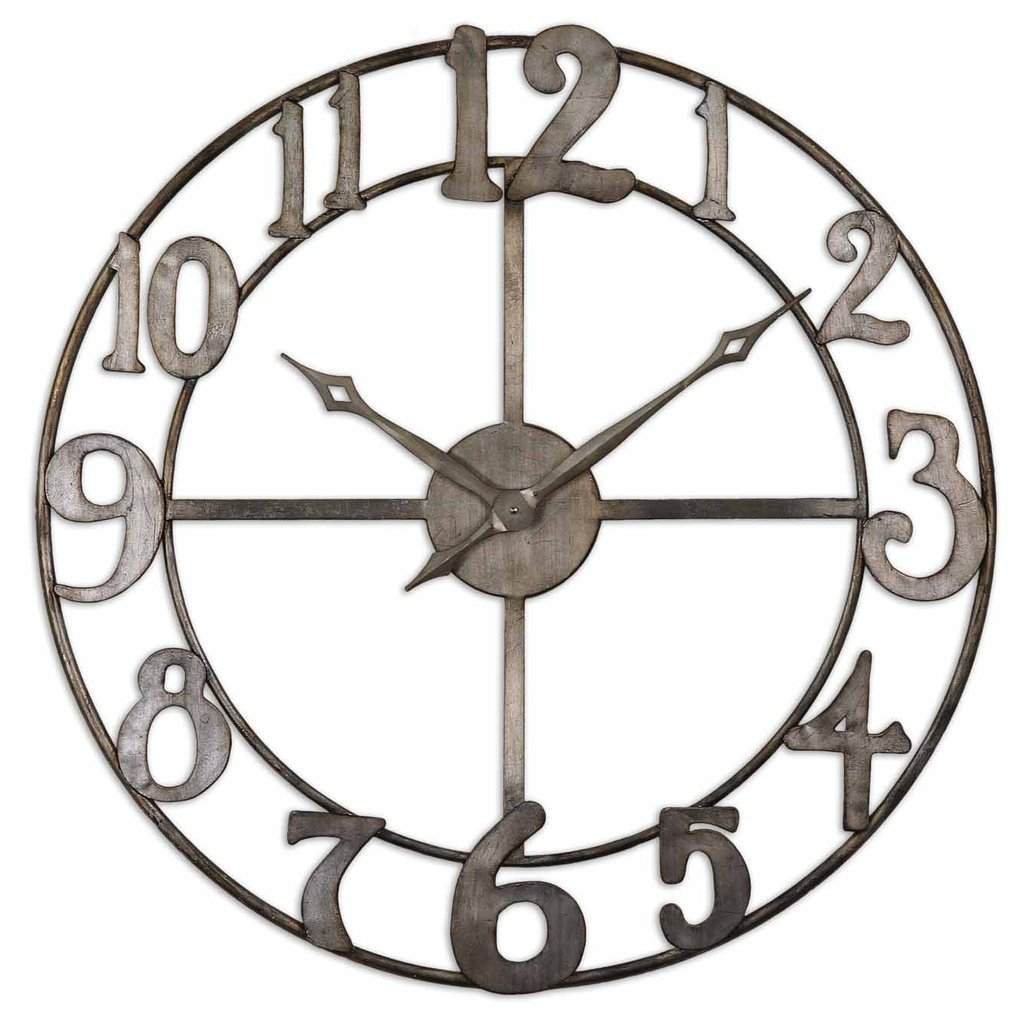 Delevan Metal Wall Clock Uttermost