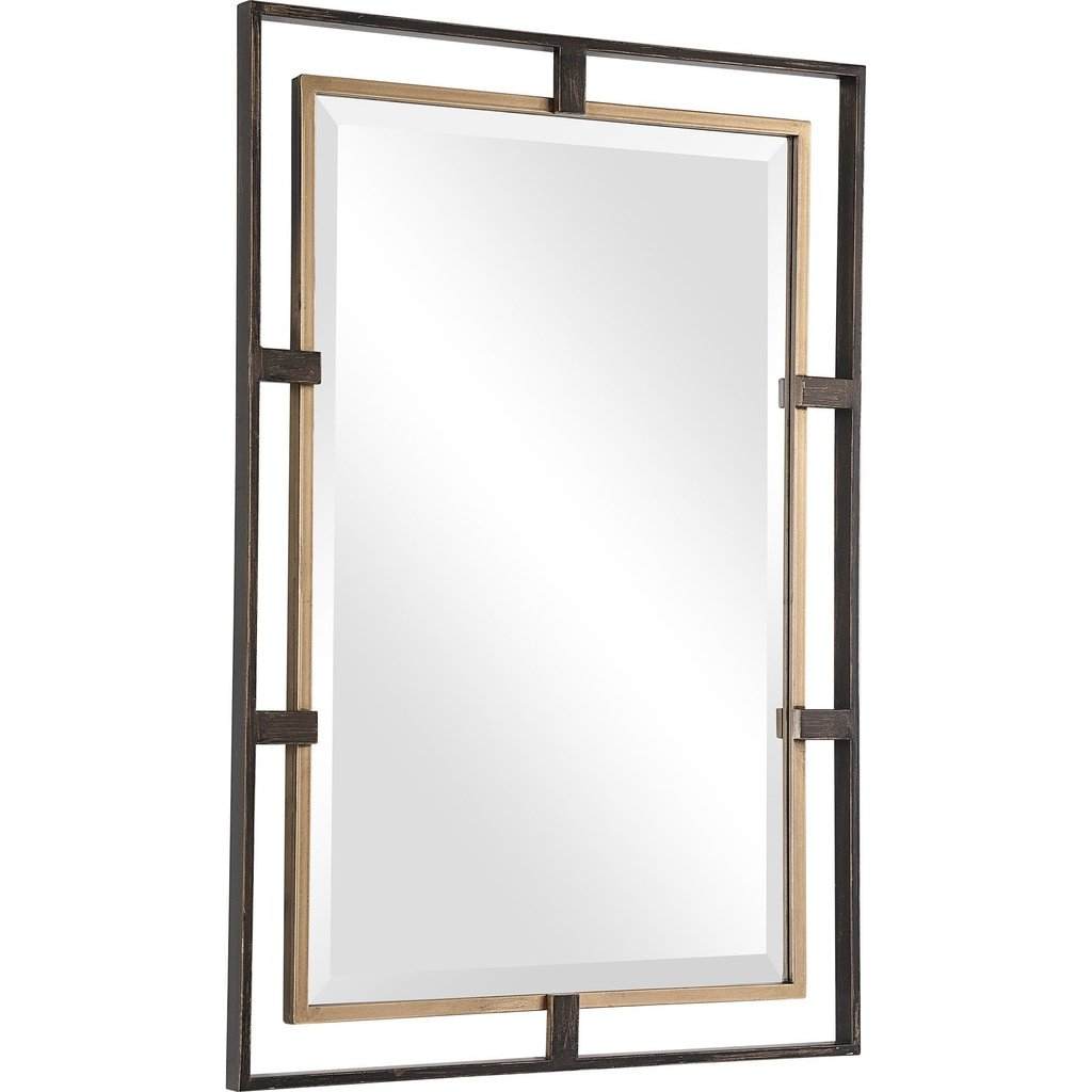 Carrizo Gold Bronze Rectangle Mirror Uttermost