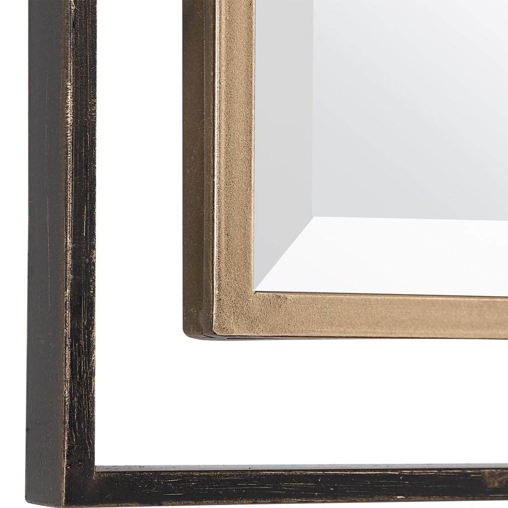 Carrizo Gold Bronze Rectangle Mirror Uttermost