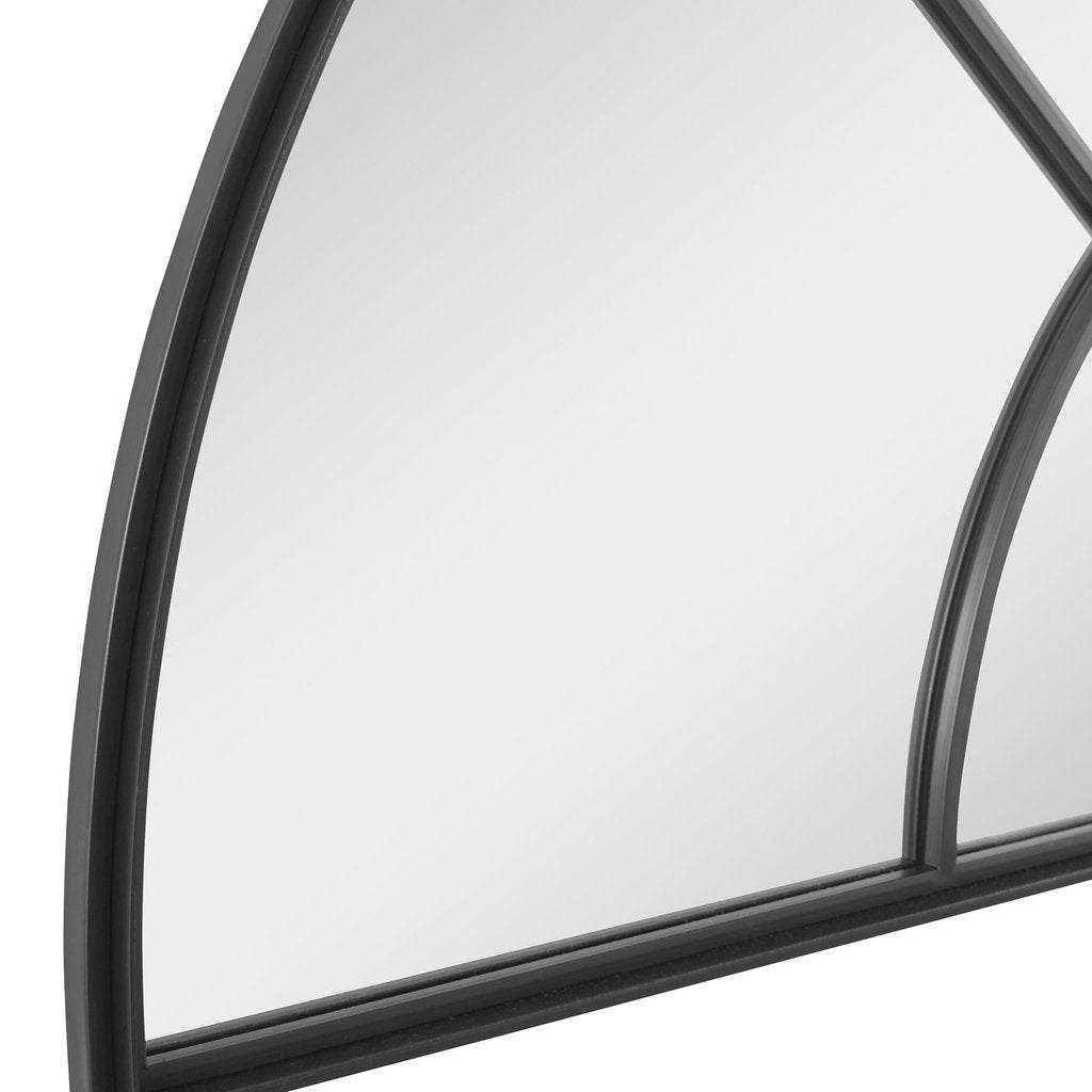 Rousseau Iron Window Arch Mirror Uttermost