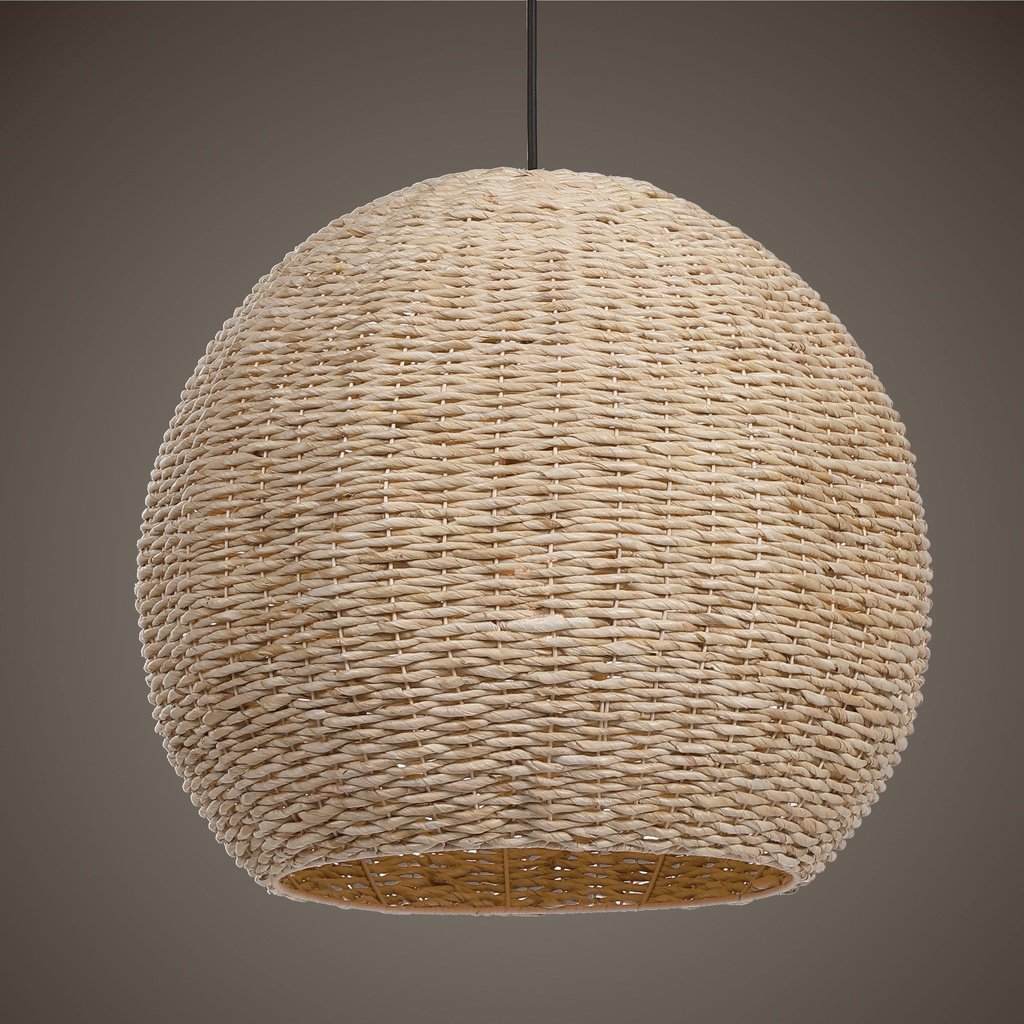 Seagrass Light Dome Pendant Uttermost