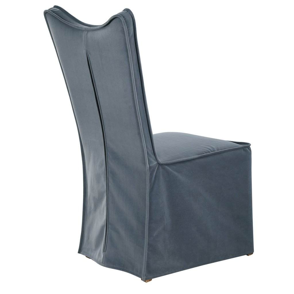 Delroy Armless Chair, Gray, Set Uttermost