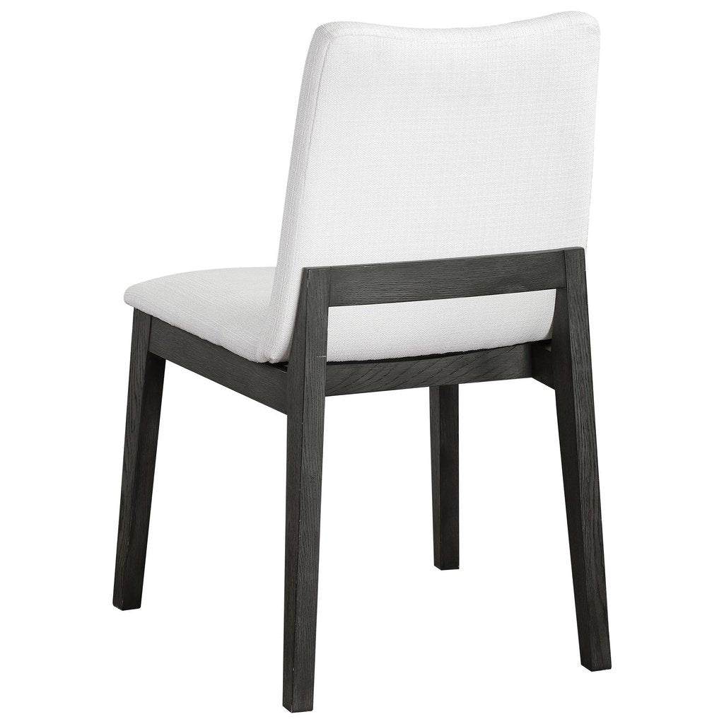 Delano White Armless Chair, Set Uttermost