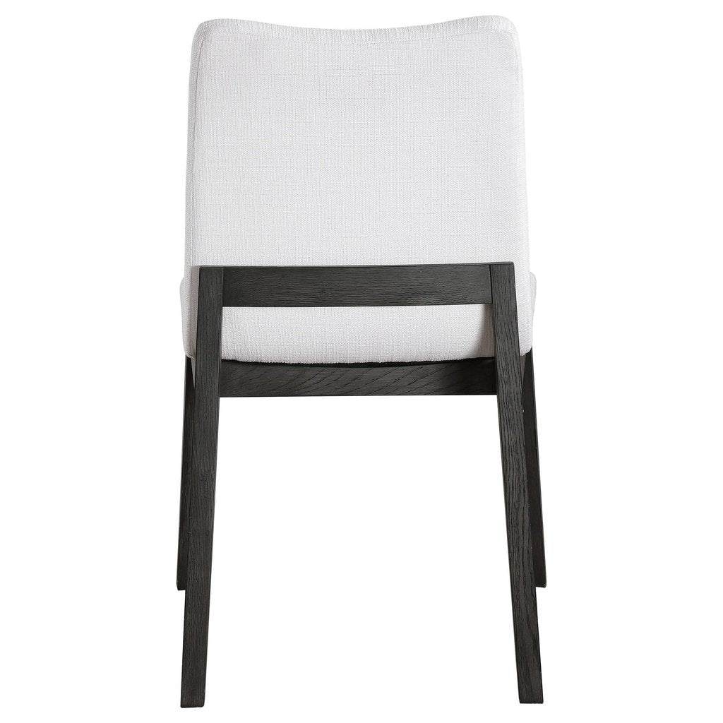 Delano White Armless Chair, Set Uttermost