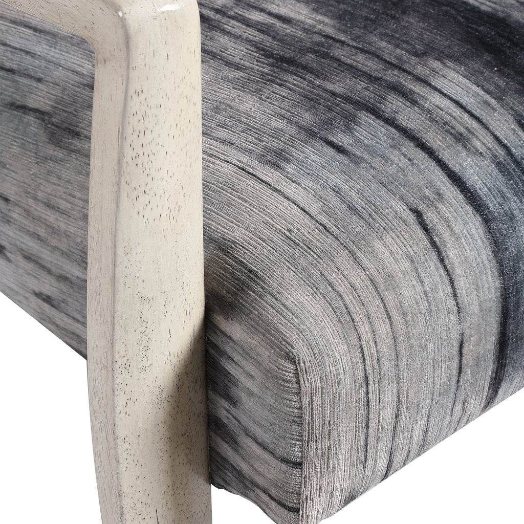Watercolor Gray Chenille Accent Chair Uttermost