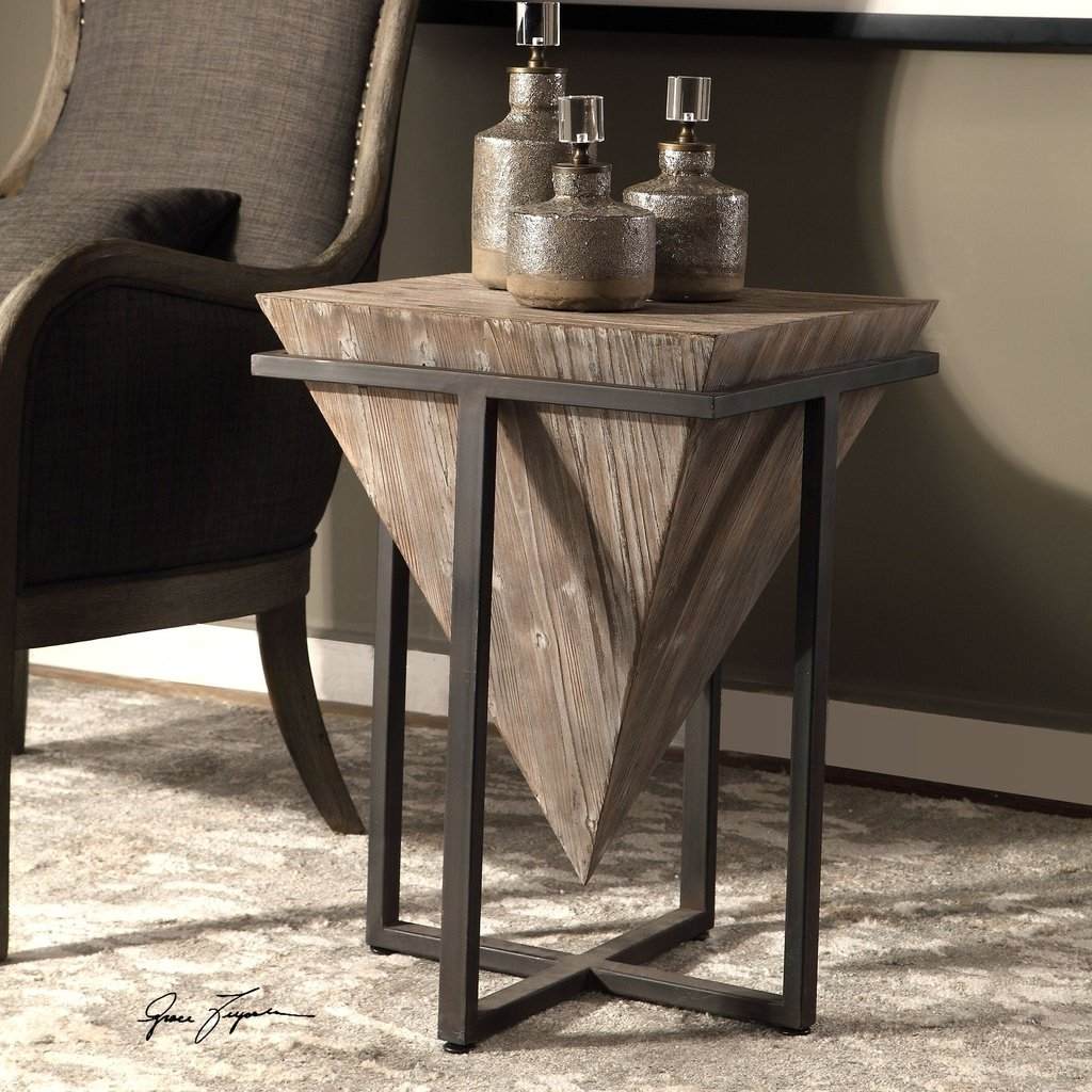 Bertrand Wood Accent Table Uttermost