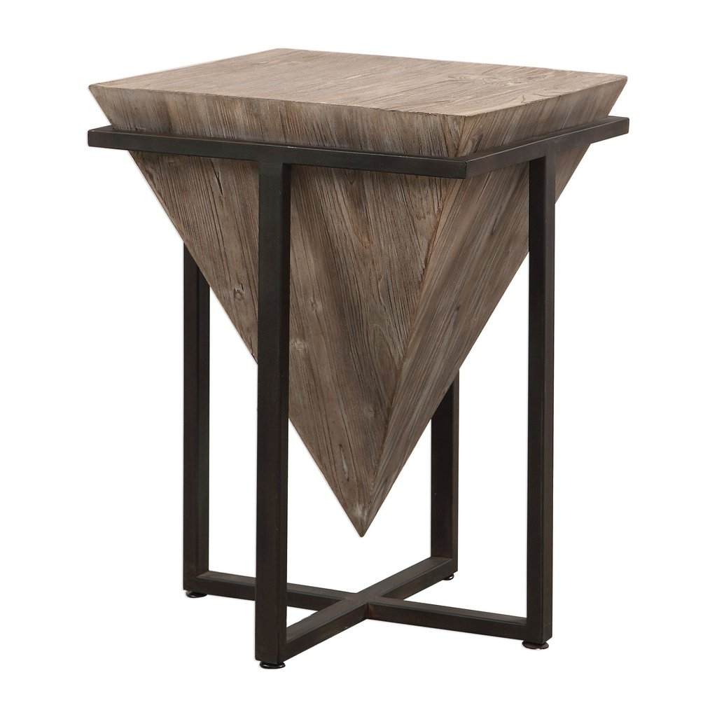 Bertrand Wood Accent Table Uttermost