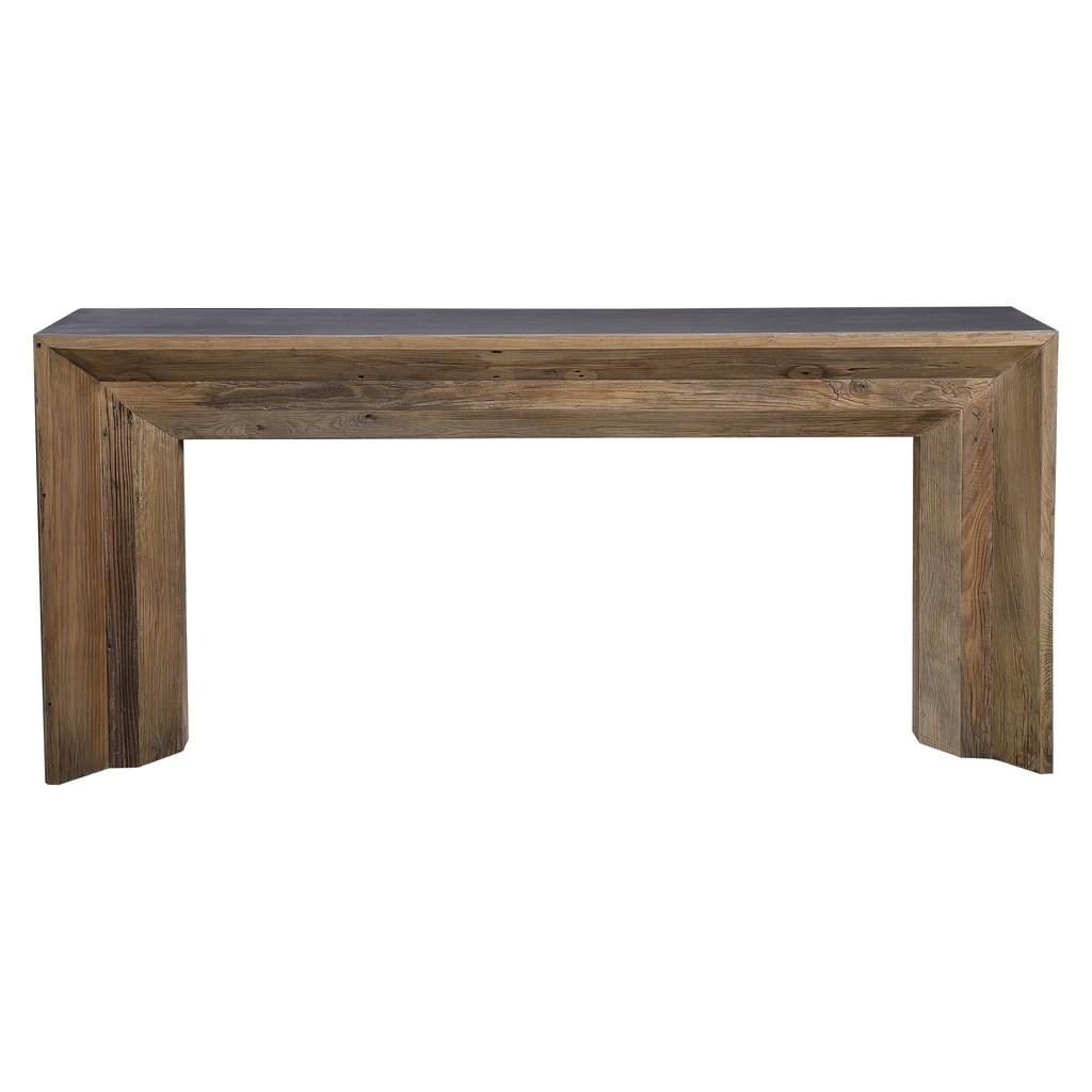 Vail Reclaimed Wood Console Table Uttermost