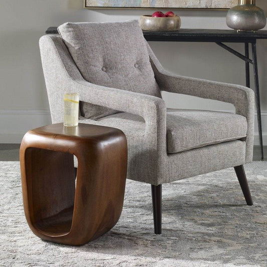 Loophole Wooden Accent Stool Uttermost