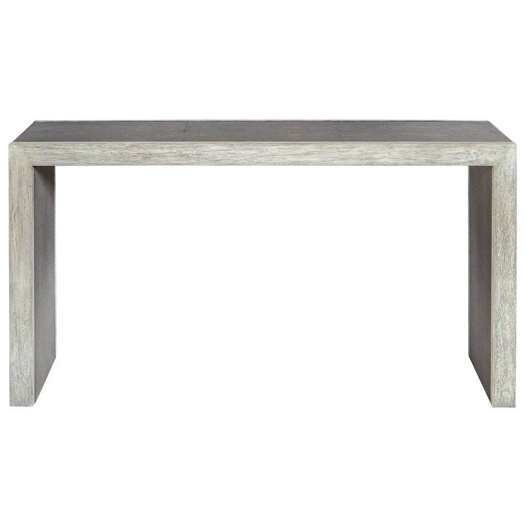 Aerina Aged Gray Console Table Uttermost