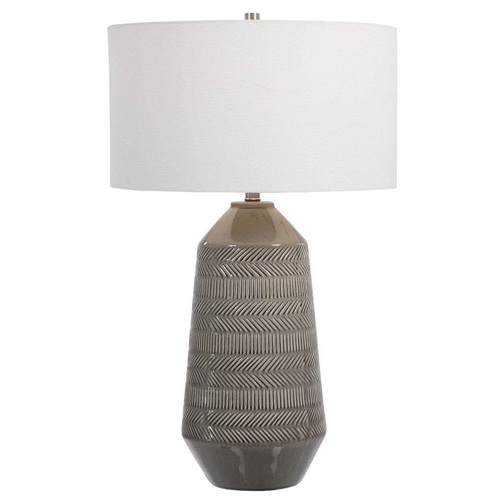 Rewind Gray Table Lamp Uttermost