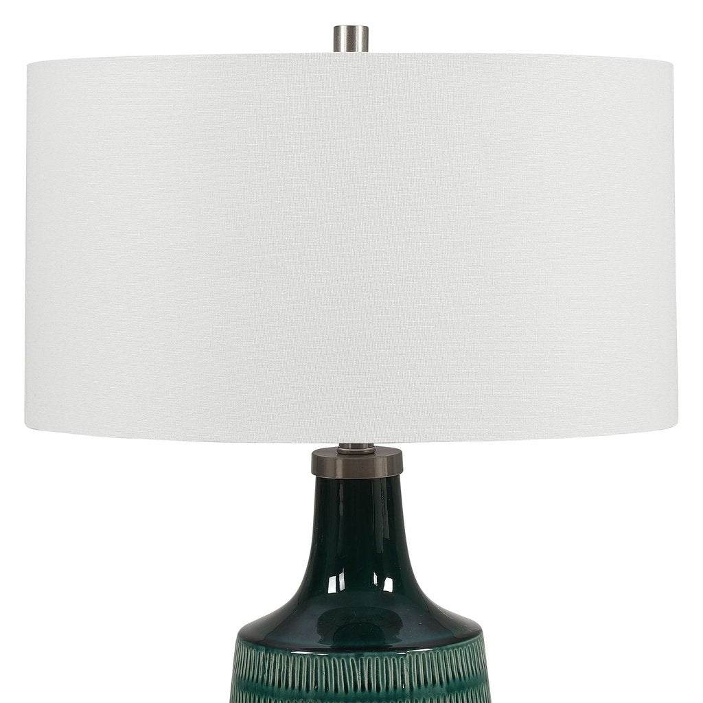 Scouts Deep Green Table Lamp Uttermost