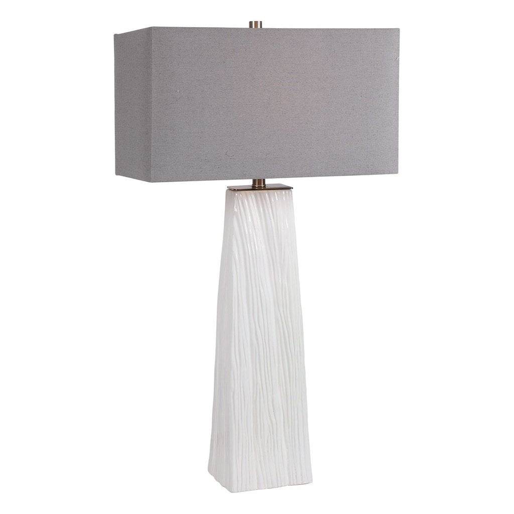 Sycamore White Table Lamp Uttermost