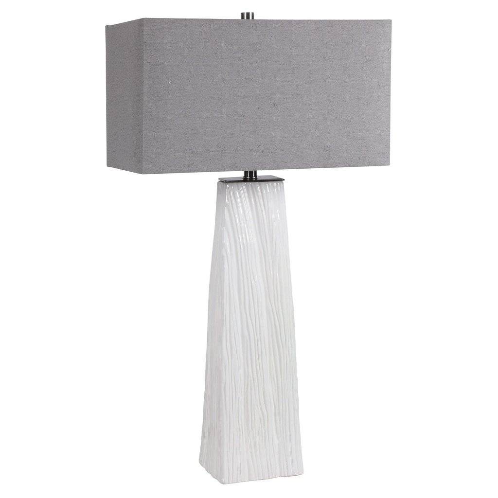 Sycamore White Table Lamp Uttermost