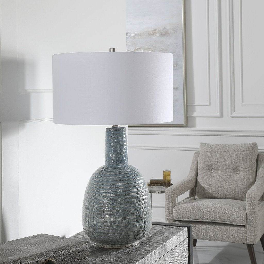 Delta Light Aqua Table Lamp Uttermost