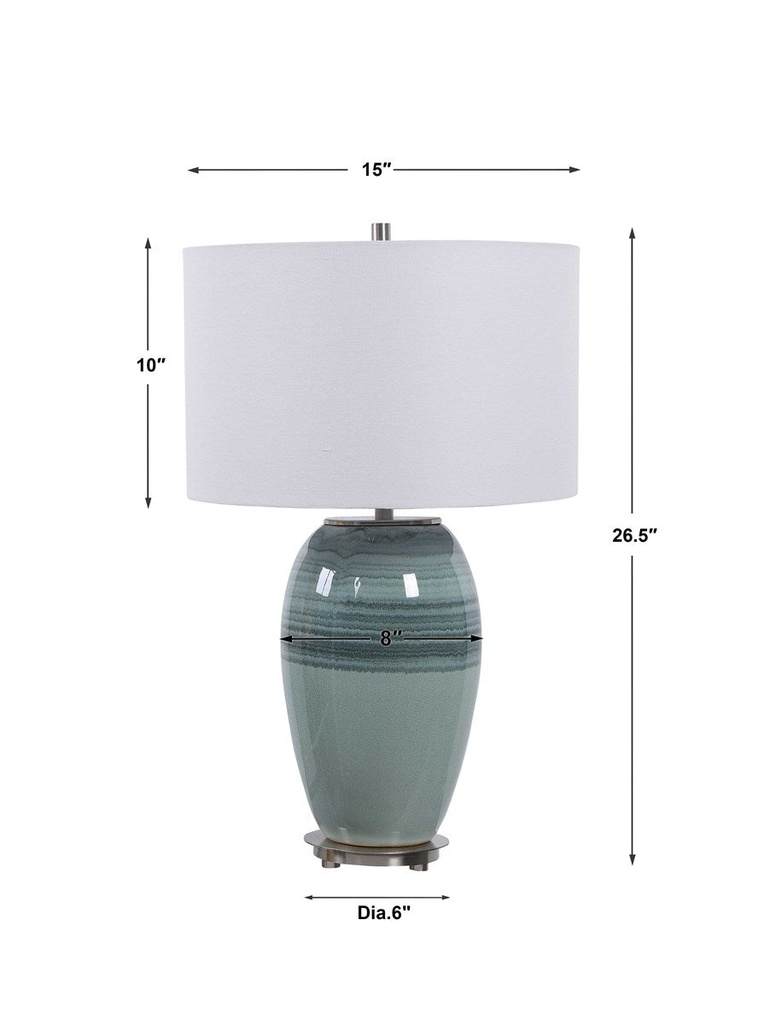 Caicos Teal Table Lamp Uttermost