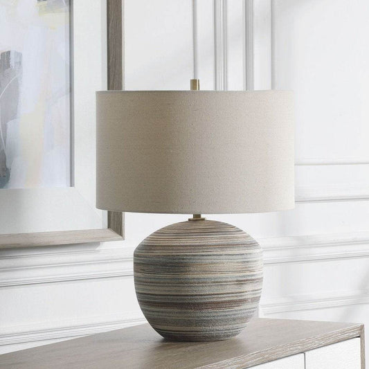 Prospect Striped Accent Lamp Uttermost