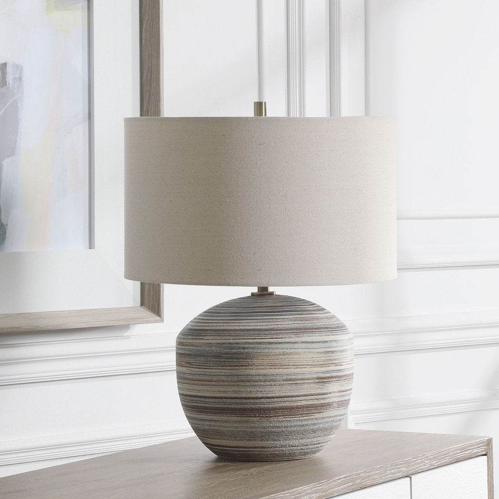 Prospect Striped Accent Lamp Uttermost