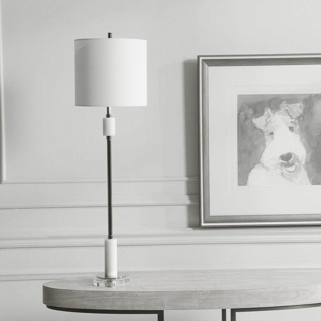 Sussex Nickel Buffet Lamp Uttermost